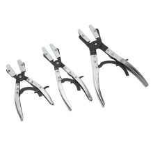 Crimping Tool Ratcheting Jaws Auto-locking Ratchet Jaws Swiveling Universal Hose Pinch Off Plier For Coolant Brake Fuel Lines Precision Flow Control