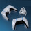 For PS5 Wireless Racing Controller  Steering Wheel Directional Joystick Gamepad for Racing Games White 5