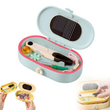 (Green) 2025 Magnetic Sewing Kit with Case Portable Multifunctional DIY Embroidery Craft Set for Beginners & Travel