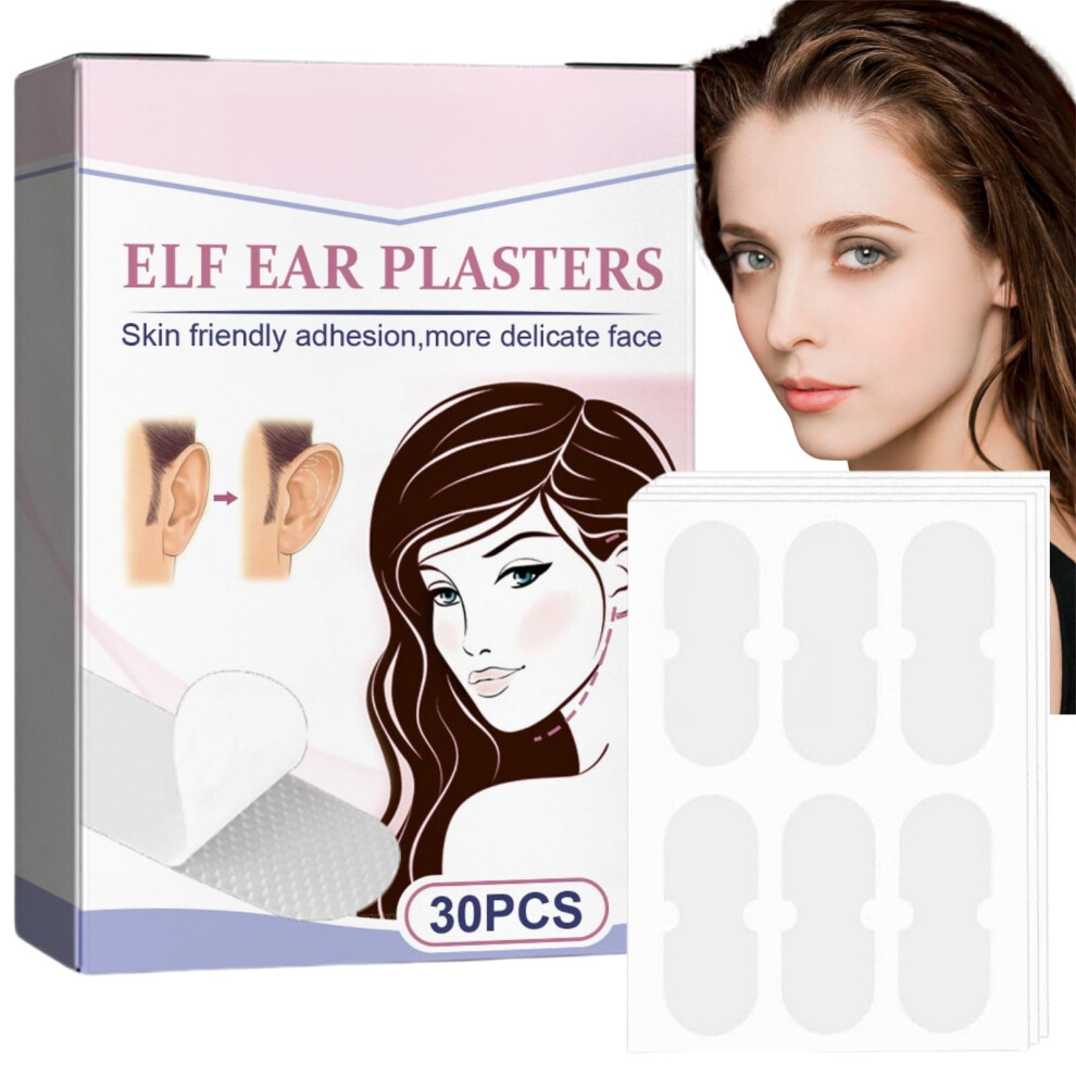 Ear Corrector Ear Tape for Sticky Out Ears, Invisible Waterproof Adhesive, 30pcs LongLasting Fit