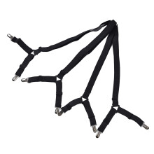 Adjustable Black Bed Sheet Clips Non-Slip Household Clip 100cm Length