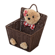 Cartoon Bear Wicker Storage Basket Multifunctional Organizer For Fruits And Sundries For Home Office Party Favor Storage
