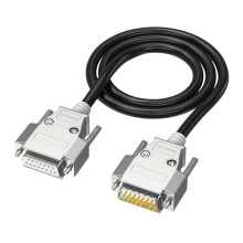 (male to female,30m)150cm-30m DB15 15Pin Data Cable Extender Wire Line with Gold Plated Connectors for Industrial Control Instrument Meter Multicolor