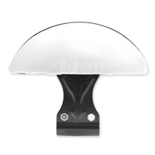 (BWS backrest white 1) Stylish Motorbike Seating Cushion with Ergonomic Backrest Supportive Back Pad, Comfortable Suitable for Commuting Rides
