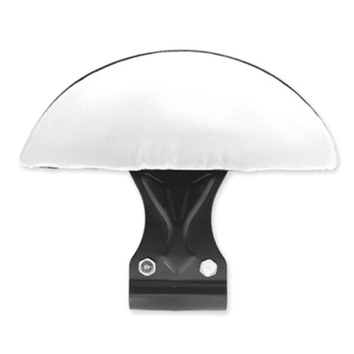 (BWS backrest white 1) Stylish Motorbike Seating Cushion with Ergonomic Backrest Supportive Back Pad, Comfortable Suitable for Commuting Rides