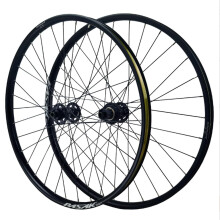 Mountain Bike Wheelset 26Inch Aluminum Alloy, 27.5/29er Compatible, 32Hole Front/Rear Hub, 4 Bearings, Thru Axle or QR