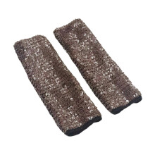 (Leopard print)Shimmering Sequins Arm Covers Arm Sleeves Oversleeves For Dancers And Fashion Enthusiasts Bright Color Armwear White