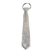 (Style B) Luxurious Neck Tie Nightclub Cosplay Costume Necklace Tie Formal JK Neckties Roleplay Costume Tie for Party Gathering