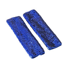 (Royal Blue)Shimmering Sequins Arm Covers Arm Sleeves Oversleeves For Dancers And Fashion Enthusiasts Bright Color Armwear White