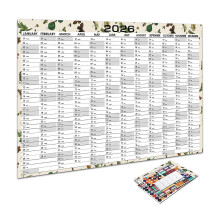 (2) 2026 wall calendar, poster-Styles weeklys planner with stickers, Made Ofss 12-month thick paper, suitable for home, office, school, teachers and