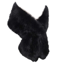 (Black) Solid Color Shawl Large Collar Plush Shawl Winter Coat Artificial Furs Wedding for Winter Elegances  Burgundy black tip