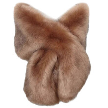 (camel black tip) Solid Color Shawl Large Collar Plush Shawl Winter Coat Artificial Furs Wedding for Winter Elegances  Burgundy black tip