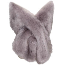 (gray coffee tip) Solid Color Shawl Large Collar Plush Shawl Winter Coat Artificial Furs Wedding for Winter Elegances  Burgundy black tip