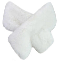 (White) Solid Color Shawl Large Collar Plush Shawl Winter Coat Artificial Furs Wedding for Winter Elegances  Burgundy black tip