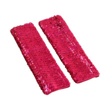 (Plum red)Shimmering Sequins Arm Covers Arm Sleeves Oversleeves For Dancers And Fashion Enthusiasts Bright Color Armwear White