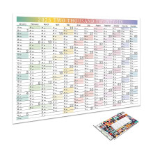 (1) 2026 wall calendar, poster-Styles weeklys planner with stickers, Made Ofss 12-month thick paper, suitable for home, office, school, teachers and