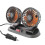 USB Rechargeable Dual Head Car Cooling Fan with 360 Adjustable Angle and Two Speed Control 1