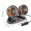 USB Rechargeable Dual Head Car Cooling Fan with 360 Adjustable Angle and Two Speed Control 4