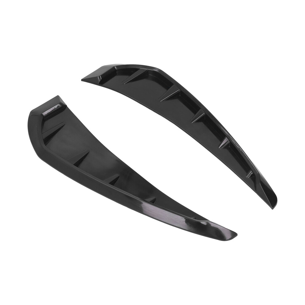 Car Air Vent Mudguard Trim Cover Set 2Pcs Universal Fits Left & Right Black 8341377044719