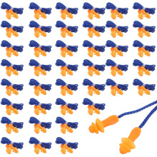 40 Pairs Noise Cancelling Ear Plugs for Sleeping, Reusable Soft Waterproof Silicone for Swimming, Snoring, Concerts, Work