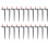 20Pcs/Bag Garden Drip Emitters - Fruit Tree Irrigation 360 Coverage Red 2