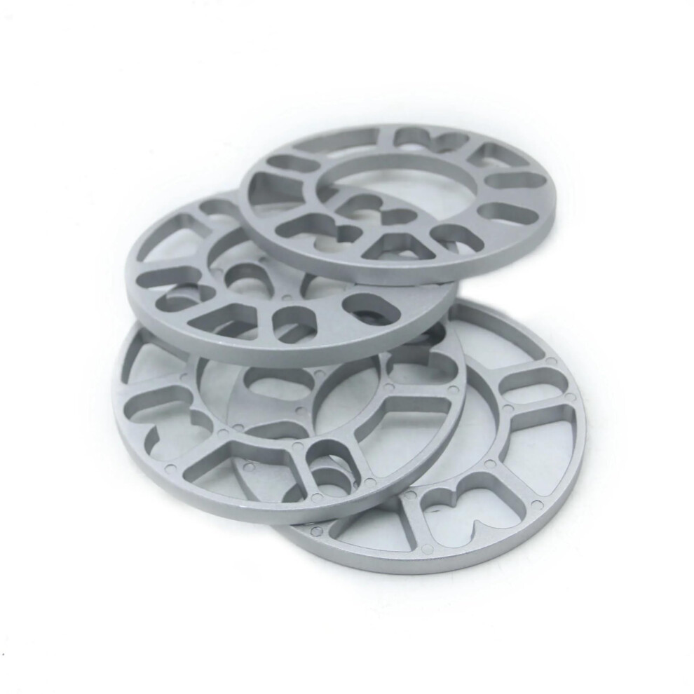 10Mm Hub Centric Wheel Spacers 4 Pack, Universal Aluminum Adapters 4X100 5X114.3 For Stability 9187378522592