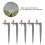 20Pcs/Bag Garden Drip Emitters - Fruit Tree Irrigation 360 Coverage Red 6