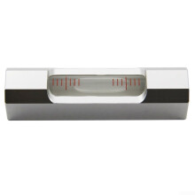 Stainless Steel Mini Leveler For Quick Horizontal Or Vertical Leveling, Compact Precision Tool, Silver Finish