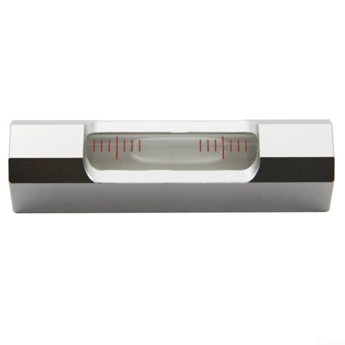 Stainless Steel Mini Leveler For Quick Horizontal Or Vertical Leveling, Compact Precision Tool, Silver Finish