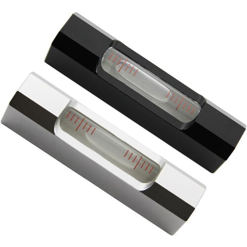 Stainless Steel Mini Leveler For Quick Horizontal Or Vertical Leveling, Compact Precision Tool, Silver Finish 2