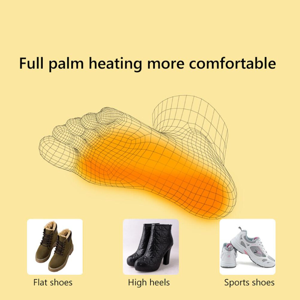 Cold Weather Heated Insole Winter Foot Warmer Washable for Sports Hiking Snow