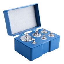 Anti Oxidation Calibration Weights For Digital Scale Balance, Scale Calibration Kit In Storage Case With Tweezers, Stainless Steel Lab Scale Weight