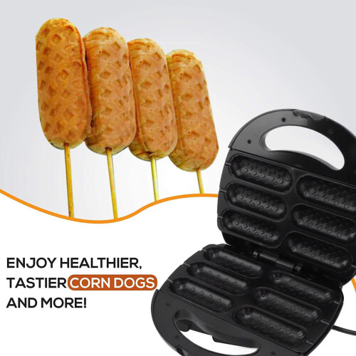 Μίνι βαφλιέρα με διπλή όψη, βαφλιέρα Corn Dog με αυτόματο έλεγχο θερμοκρασίας, 2