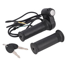 Motorcycle Throttle Handlebar Kit Throttle Twist Grip With Cable Universal for Motorbike, Pit Bike, Dirt Bike Black