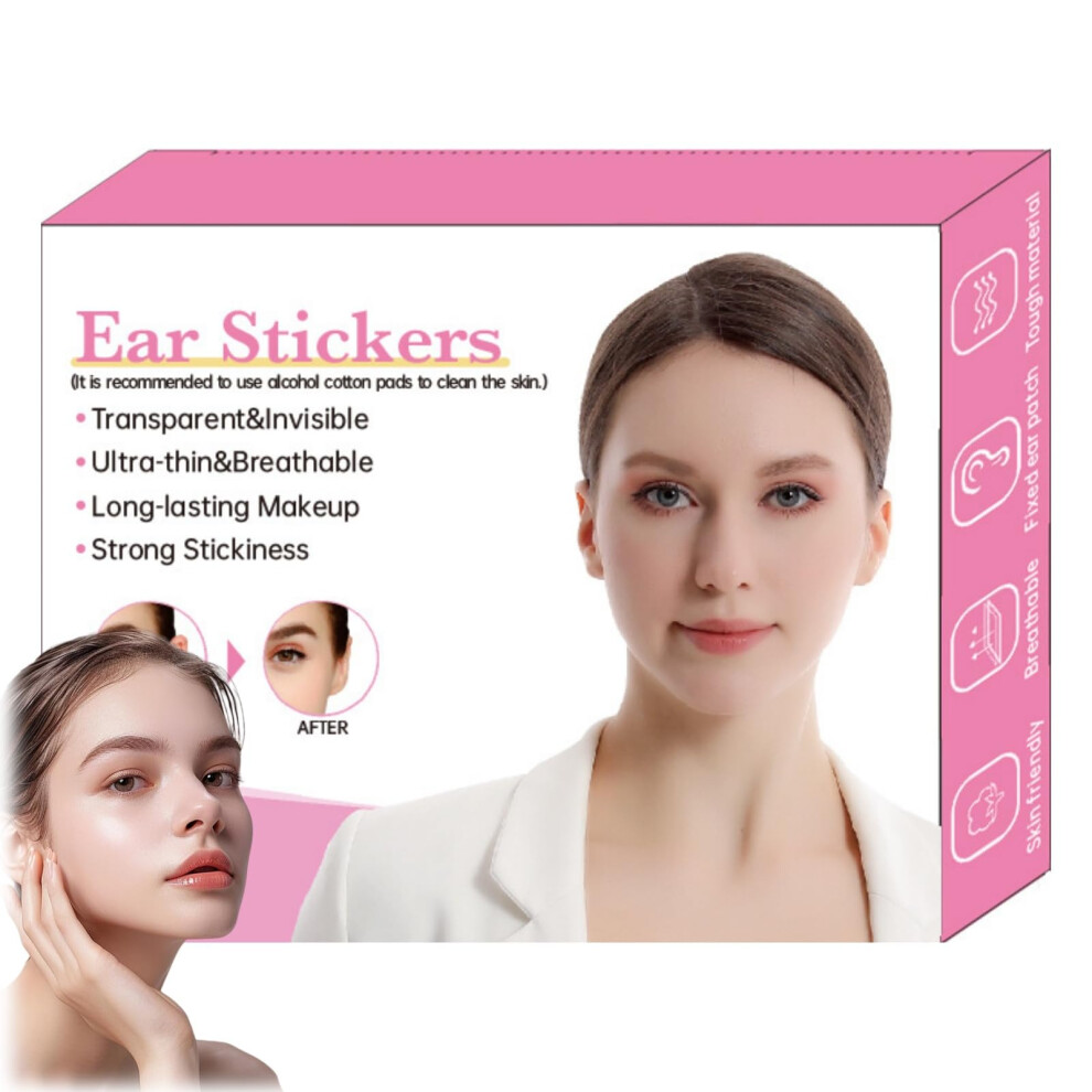 Ear Corrector and Tape for Big Ears, 30 Pairs Waterproof Invisible Support Patches for Adults