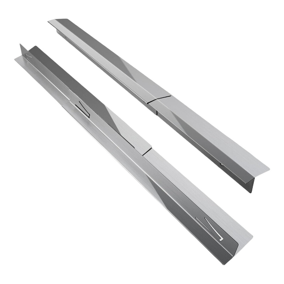 2Pcs Extendable Stainless Steel Stove Gap Cover T Shape Side Guard Protector For Kitchen 9382693466501