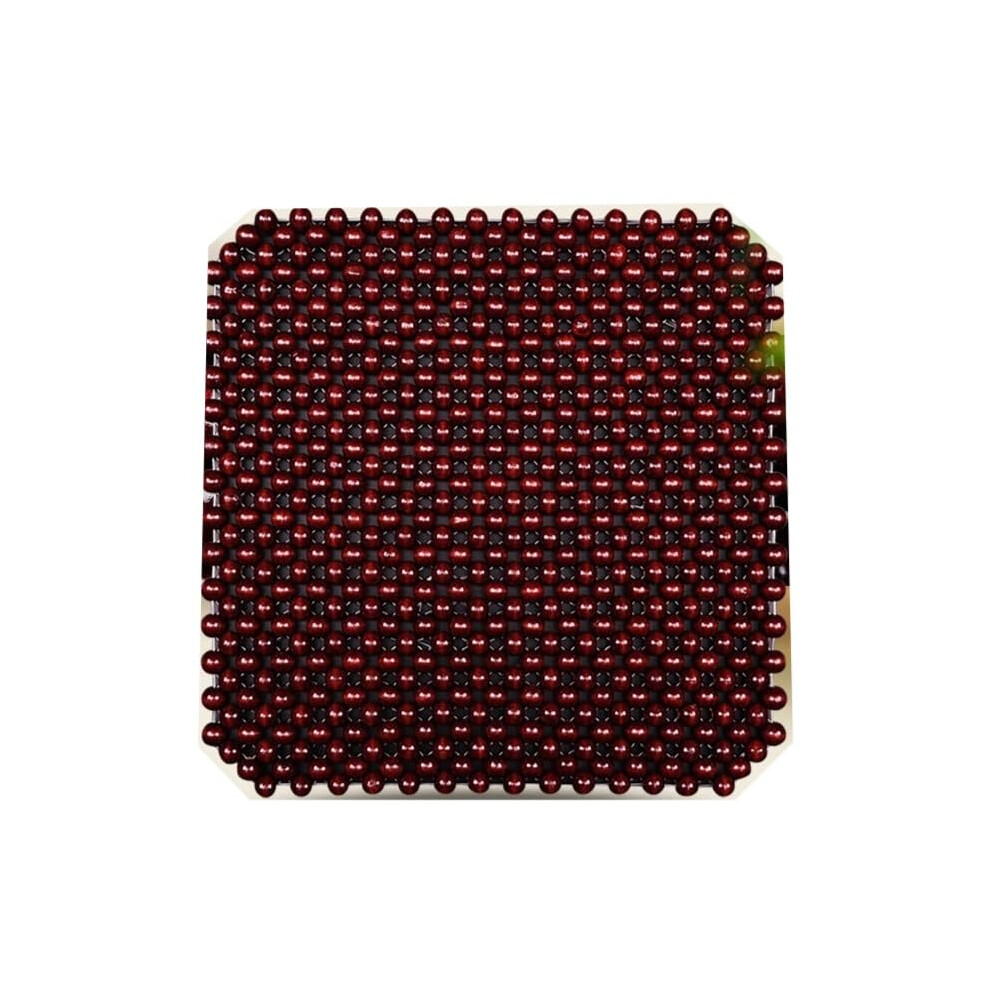 Wooden Beaded Car Seat Cover Â Cooling Airflow Cushion For Universal Fit And Massage Comfort Yellow 9199774141222