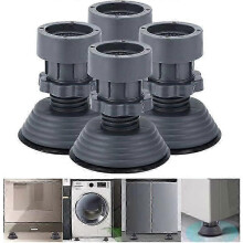 4PCS Universal Anti Vibration Foot Pads, Washing Machine Antivibration Feet Pads Shock and Noise Dampening Cancelling, Adjustable for Washer and Dryer