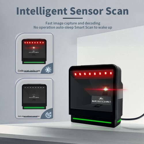 Industrial Barcode Scanner USB RS232, CMOS QR Code DataMatrix PDF417 Reader for Linux Android 2