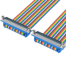 (male to male, 3m) DB37 Data Line Male to Male/Female Connectors Extension Cord Wire Industrial Grade D-Sub 37Pin Copper Double Shielded Multicolor