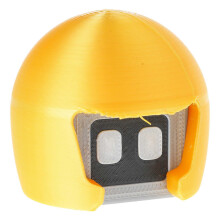 (Yellow) Innovative Robot Toy Car Decoration Futuristic Car Robot Ornament Decorative for Dashboard Or Console Entertainment