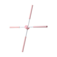 (Pink) Stretching  Postures Correction, 2025 Anti-Buckle Stretching Sticks for Back & Neck, Gymnastics Stick with Stainless Steel  & Foam for Adults &