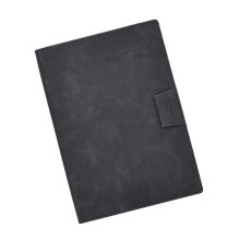 (black) Professional 2026 Daily Planner Dated Leather Academic Planner Ribbon Bookmarks Elastic Pen Slots For Daily Planning Sky Blue