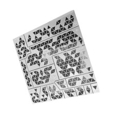 (triangle) Precision Stencil Board For Model Enthusiasts And Handmade Crafters Stainless Steel Model Sprays Stencil Plate Multicolor