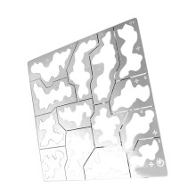 (Black Forest) Precision Stencil Board For Model Enthusiasts And Handmade Crafters Stainless Steel Model Sprays Stencil Plate Multicolor