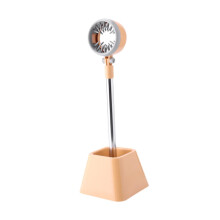 Hair Dryer Holder Adjustable 180 Rotating Head Blow Dryer Stand for Bathroom or Makeup Table Beige Yellow