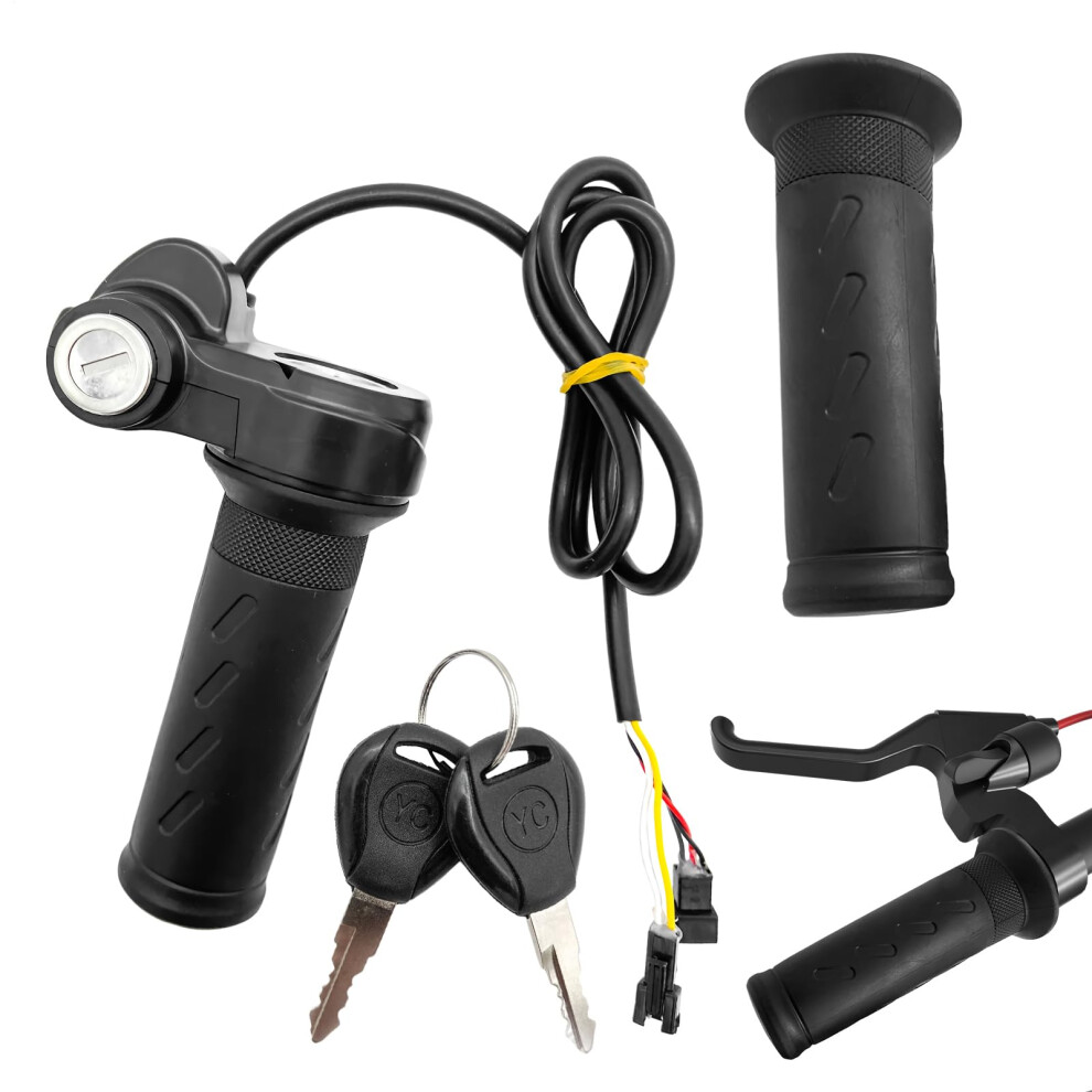 Motorcycle Twist Throttle Assembly With Cable Antislip Grip For Dirt Bike Scooter Atv 9187378523384