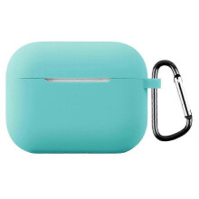 (Mint Green) For AirPods Pro 3 Silicone Case with Carabiner Ultra Thin 1.3mm Earphone Protective Cover()