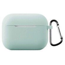 (Light Green) For AirPods Pro 3 Silicone Case with Carabiner Ultra Thin 1.3mm Earphone Protective Cover()