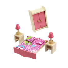 (adult bedroom) Dining Room Figure Model Realistic Vintage Life Scene Doll House Pretend Game Furnishings for Bedroom Dining Room Multicolor